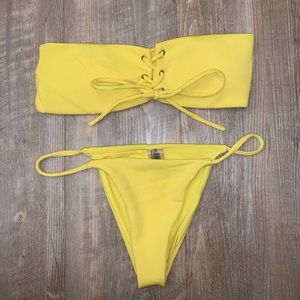 Yellow bikini